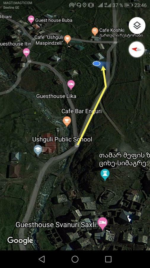 Guesthouse Svanuri Sakhli Ušguli Exteriér fotografie
